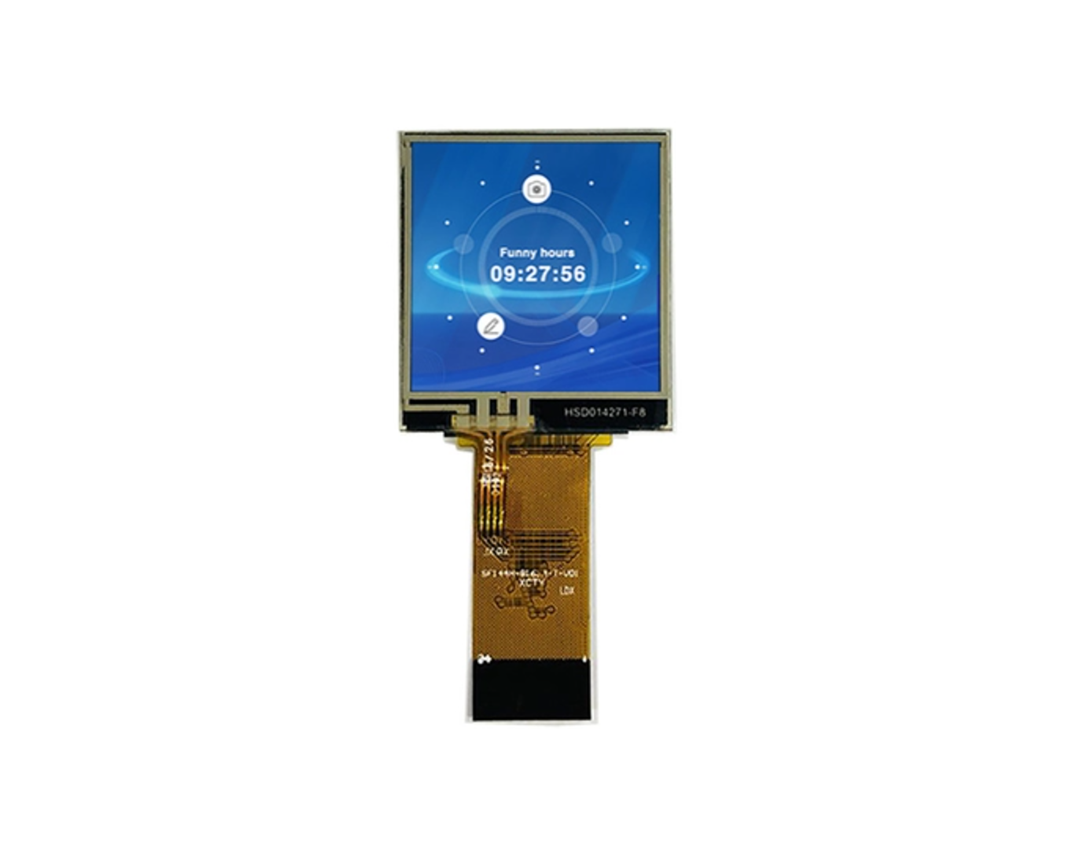1.44 英寸方形 TFT 液晶显示屏 128×128 MPU 接口 ZIP FPC