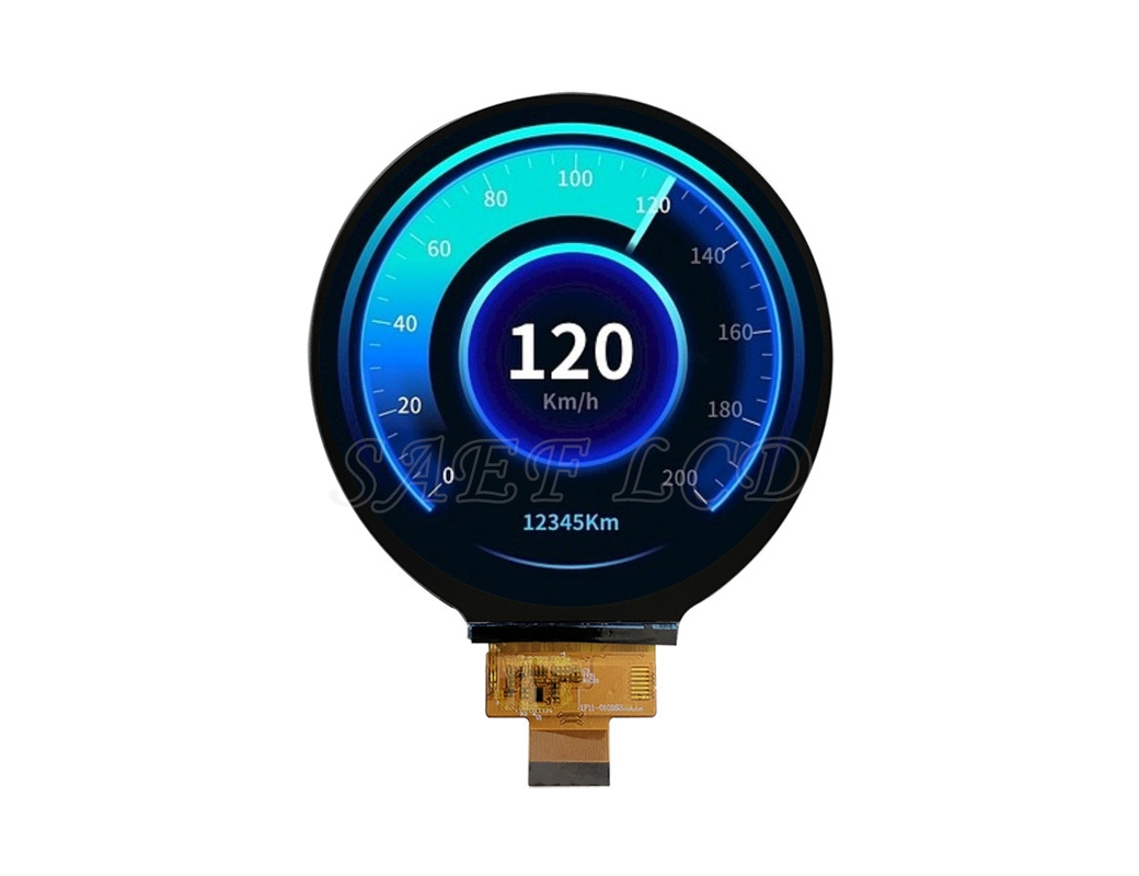 高亮度1000 NIT 4英寸圆形TFT LCD显示器（720x720点）带有MIPI 4车道界面