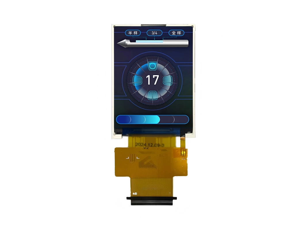 1000nits 2.4“高亮度TFT LCD 240x320点矩阵显示RGB/MCU/SPI接口